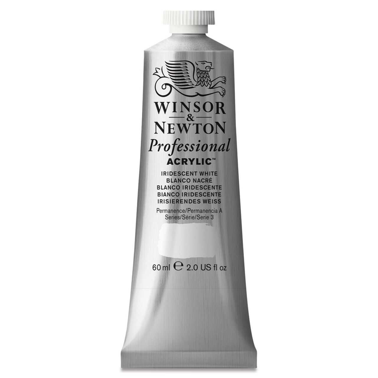 Winsor & Newton Professional Acrylics - Iridescent White, 60 ml tube